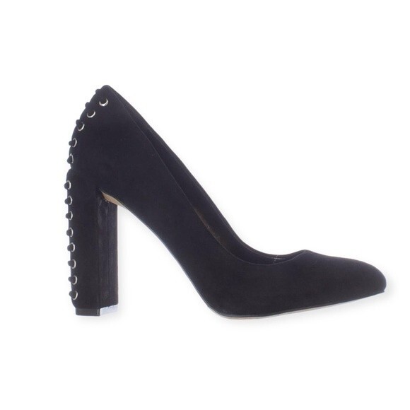 Vince Camuto Women’s Dallan Suede Leather Back Lace Up Block Heels - Picture 1 of 8